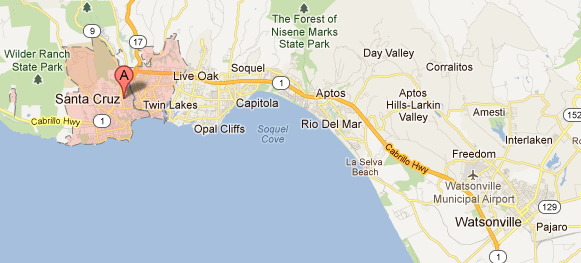 Map Of Santa Cruz